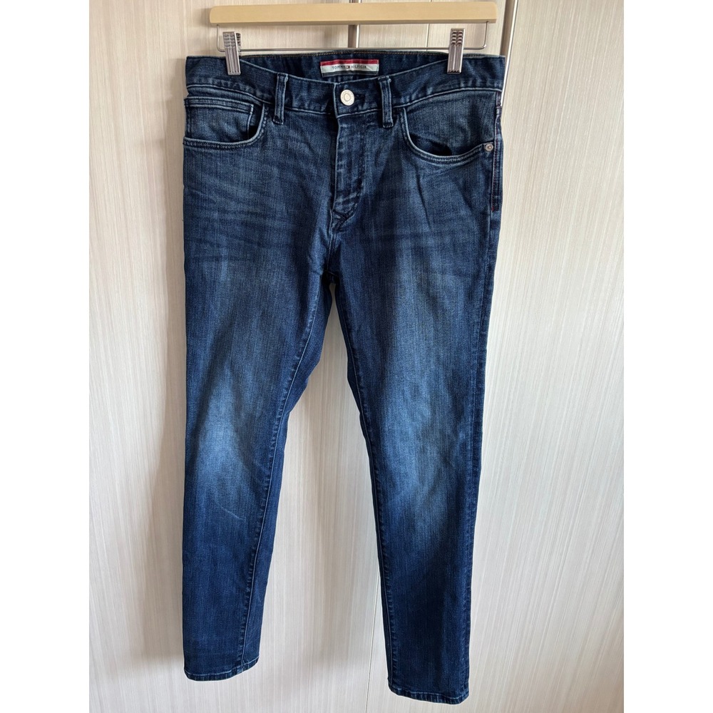 Tommy Hilfiger Vintage Slim Fit Dark Wash Blue‎ Denim Jeans 31x32
